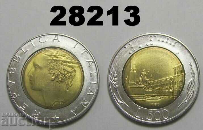Italy 500 Lire 1990 UNC