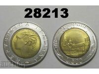 Ιταλία 500 λιρέτες 1990 UNC