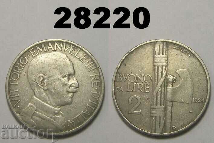Italia 2 lire 1924