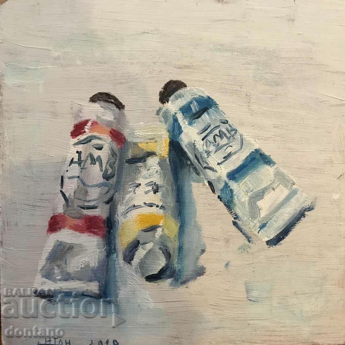 Oil paintings - Still life - Tubes of Gamblin oil paints