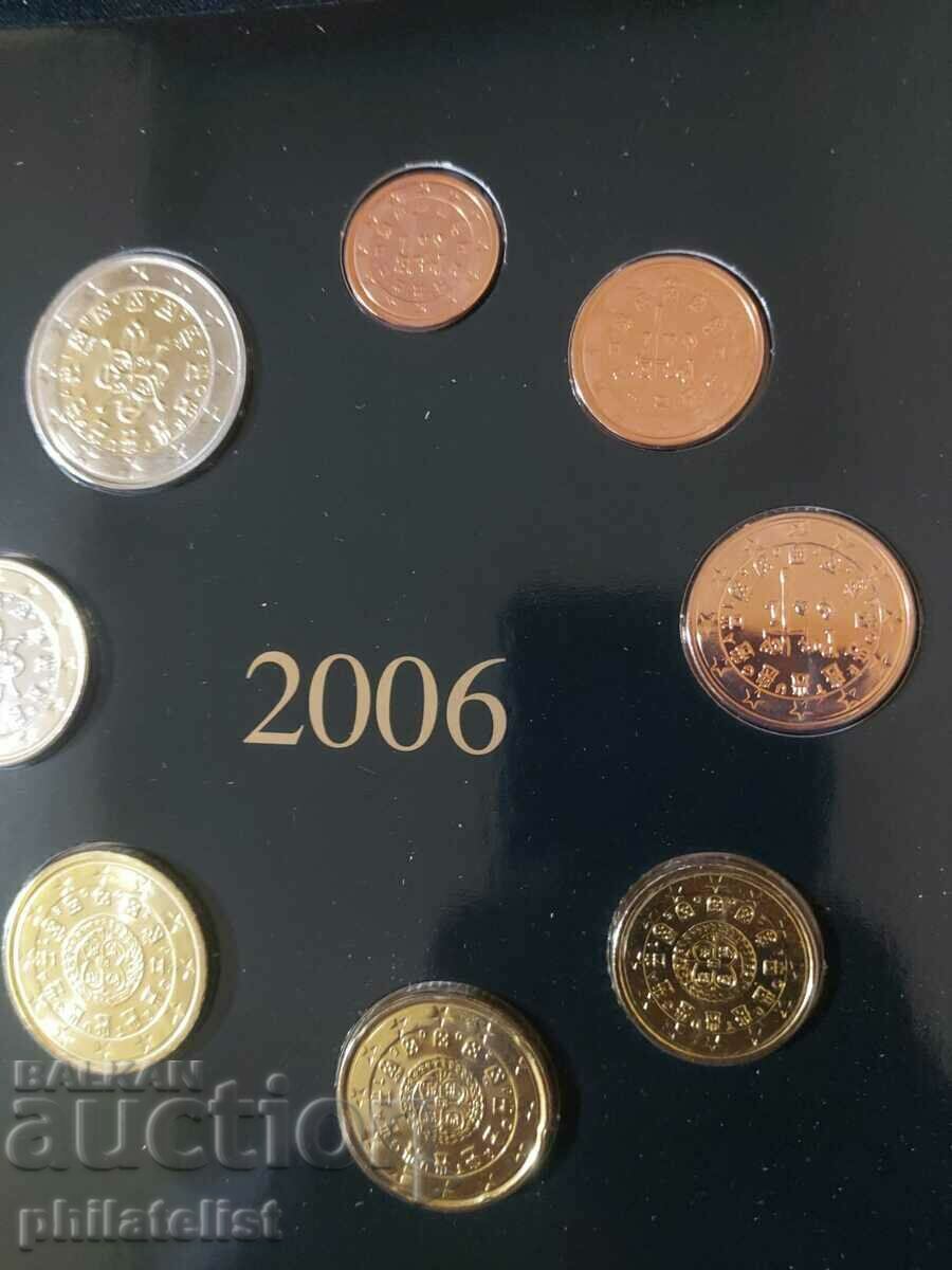 Auction  Portugal 2006 - bank euro set from 1 cent to 2 euro BU