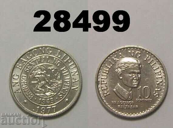 Filipine 10 Centimos 1977