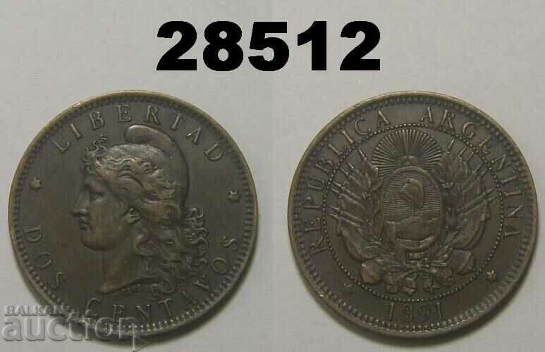 Argentina 2 centavos 1891