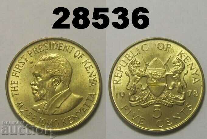 Kenya 5 cenți 1978