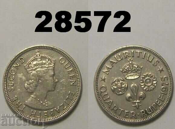 Mauritius 1/4 Rupee 1975