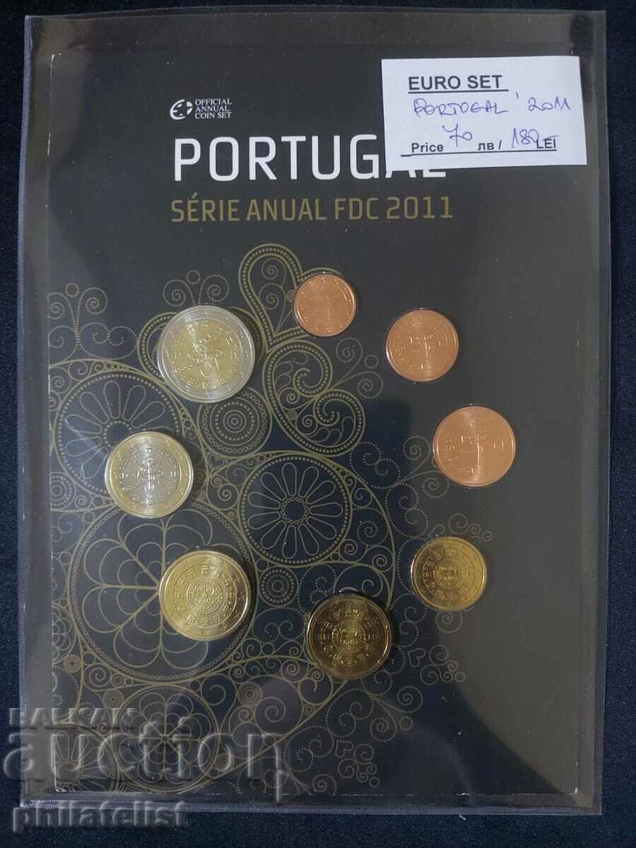 Portugalia 2011 - banca euro stabilită de la 1 cent la 2 euro BU