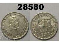 Mauritius 1 rupie 1987