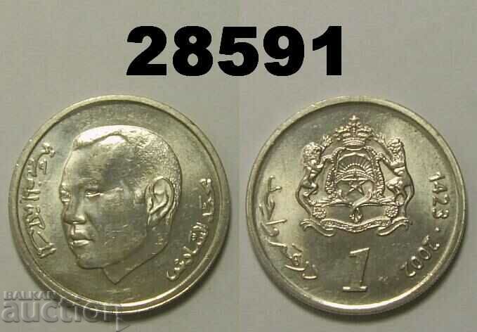 Morocco 1 dirham 2002 (1423)