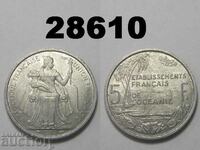 Γαλλική Πολυνησία 5 φράγκα 1952