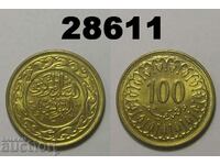 Tunisia 100 mils 1993 UNC