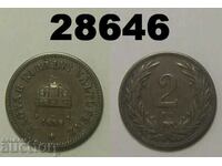 Hungary 2 fillers 1898