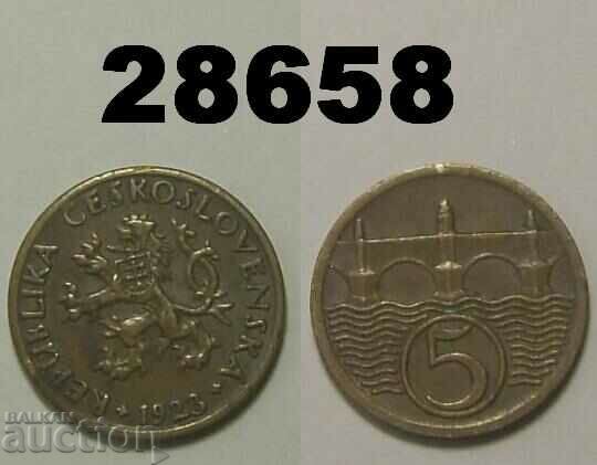 Czechoslovakia 5 Haler 1923