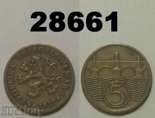 Czechoslovakia 5 Haler 1931