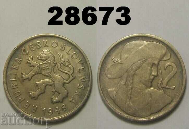 Czechoslovakia 2 kroner 1948