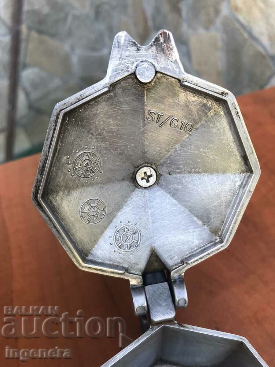 COFFEE MACHINE METAL ITALY FOR 1 COFFEE - 6 COFFEE MACHINE METAL ITALY FOR 1 COFFEE - 6