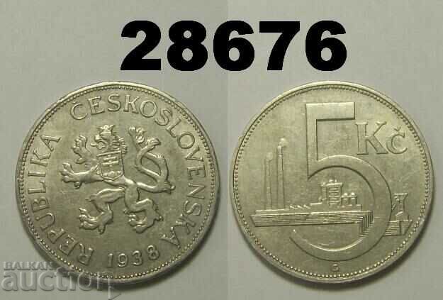 Cehoslovacia 5 coroane 1938