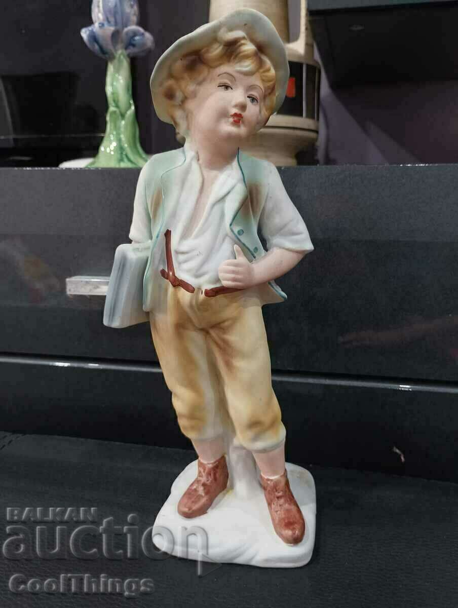 LARGE marked porcelain figurine