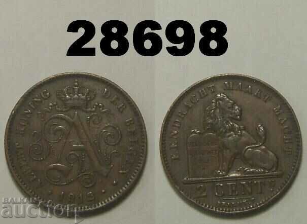 Belgia 2 centimes 1912