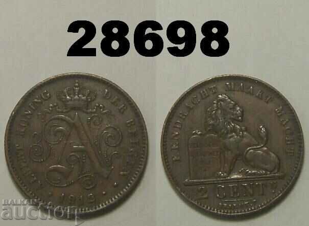 Belgium 2 centimes 1912