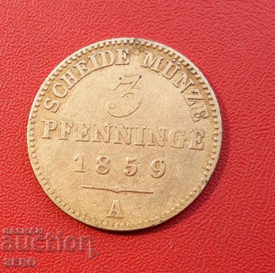 Germania-Prusia-3 Pfennig 1869 A-Berlin