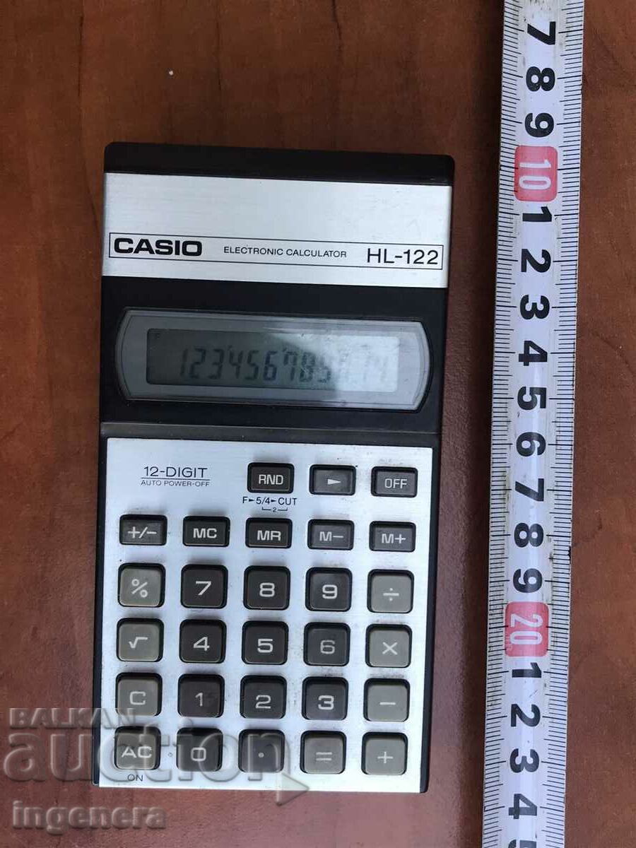 CALCULATOR "CASIO" HL-122 RETRO PENTRU COLECTOARE SI UTILIZARE - 5 CALCULATOR "CASIO" HL-122 RETRO PENTRU COLECTOARE SI UTILIZARE - 5