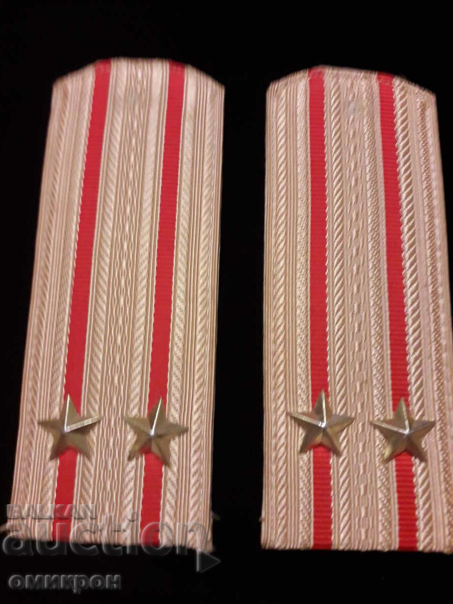 A pair of epaulettes of a lieutenant colonel, Russia.