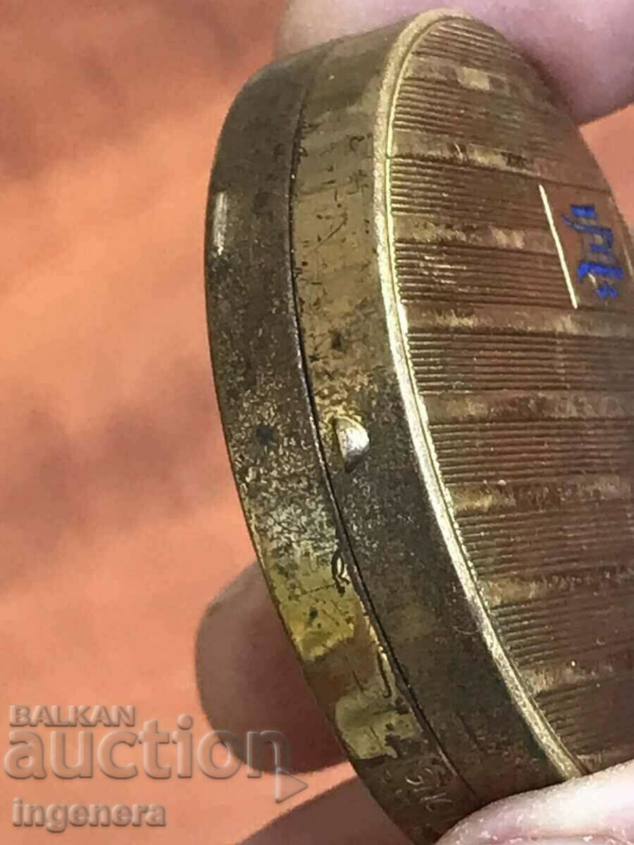 Auction POWDER BOX BOX BRANDED METAL GOLD PLATED Auction POWDER BOX BOX BRANDED METAL GOLD PLATED