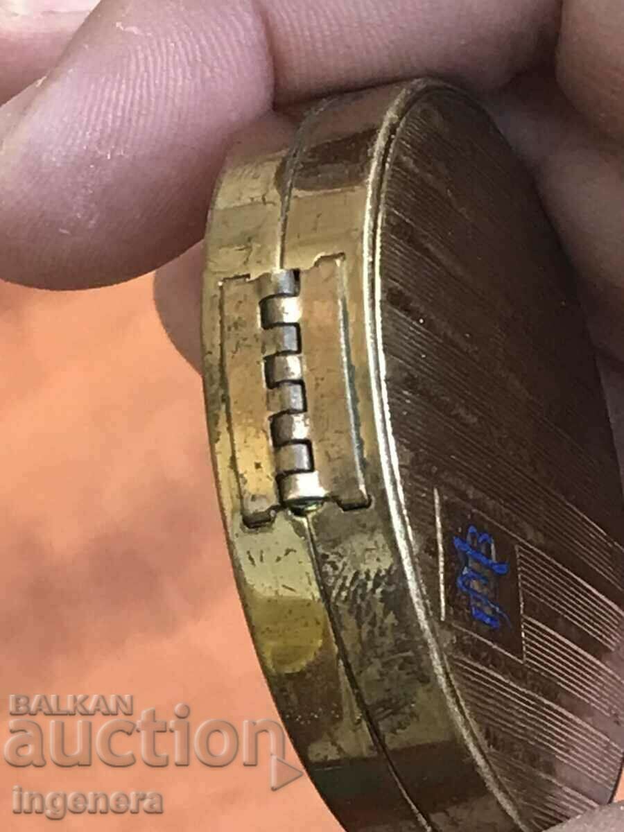 POWDER BOX BOX BRANDED METAL GOLD PLATED - 7 POWDER BOX BOX BRANDED METAL GOLD PLATED - 7