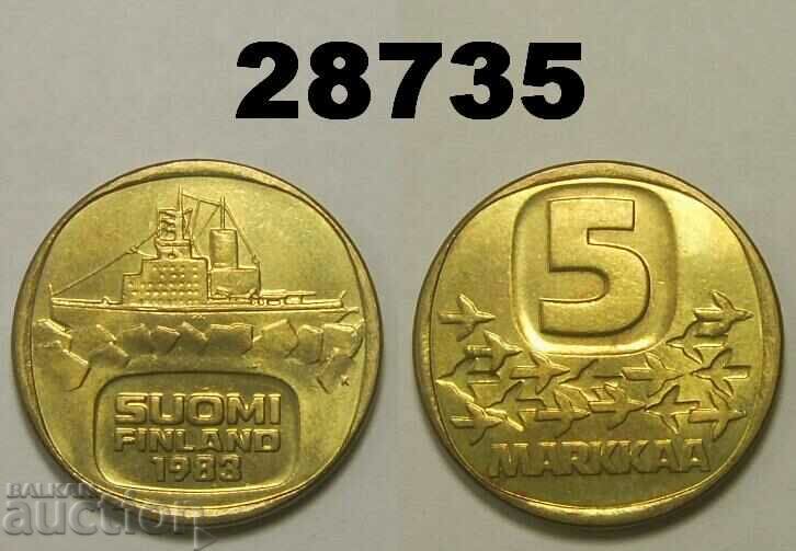Финландия 5 марки 1983