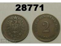 Germany 2 pfennigs 1875 J