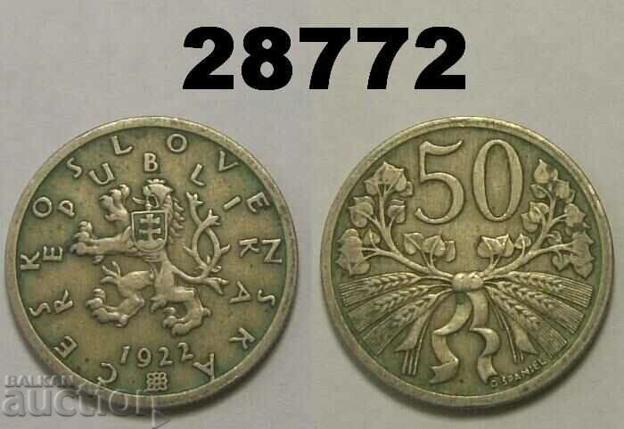 Czechoslovakia 50 Haler 1922