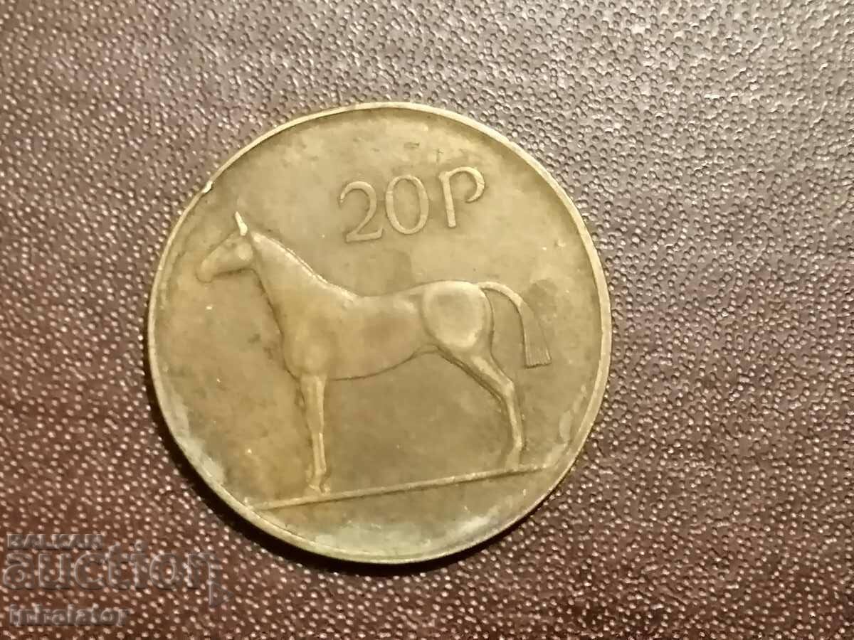 Eire 20 pence 1986 CON