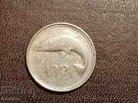 Eire 10 pence 1996