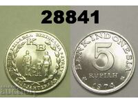 Indonesia 5 Rupees 1974
