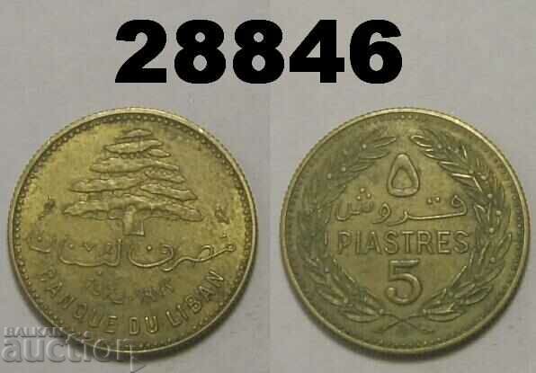 Liban 5 piastri 1972