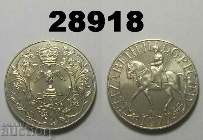 Великобритания 25 пенса 1977 Крона