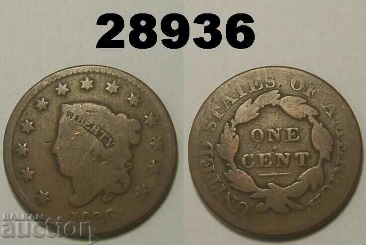 US 1 cent 1826