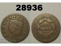 US 1 cent 1826