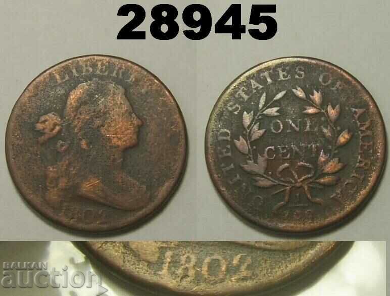 SUA 1 cent 1802 Rar