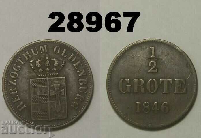 Oldenburg 1/2 grote 1846 Germany