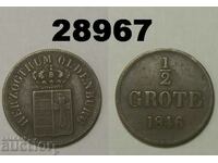 Όλντενμπουργκ 1/2 grote 1846 Γερμανία