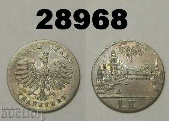 Frankfurt 1 kreuzer 1839 Germania