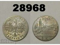 Frankfurt 1 kreuzer 1839 Germania