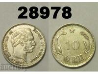 Denmark 10 Ores 1882 silver Rare