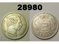 Danemarca 1 coroană 1875 argint