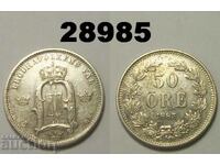Sweden 50 Ores 1883 Excellent