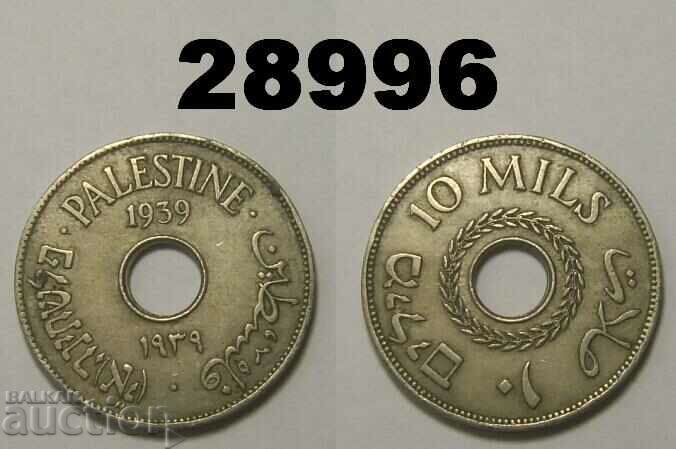 Palestina 10 mils 1939