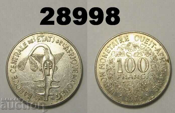 Africa de Vest 100 de franci 1972
