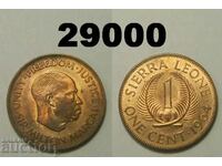 Сиера Леоне 1 цент 1964 UNC