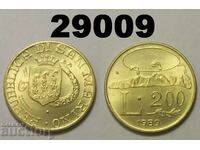 Άγιος Μαρίνος 200 λίρες 1989